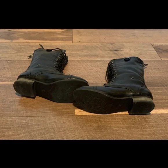 Vintage Wet Seal Light Weight Combat Boots Sz 6 - Picture 4 of 8